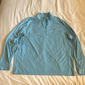 Callaway Light Blue Quarter-Zip Pullover